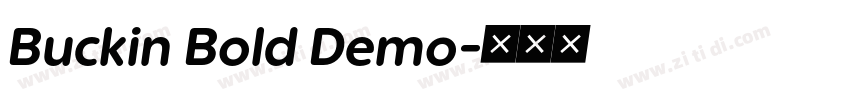 Buckin Bold Demo字体转换